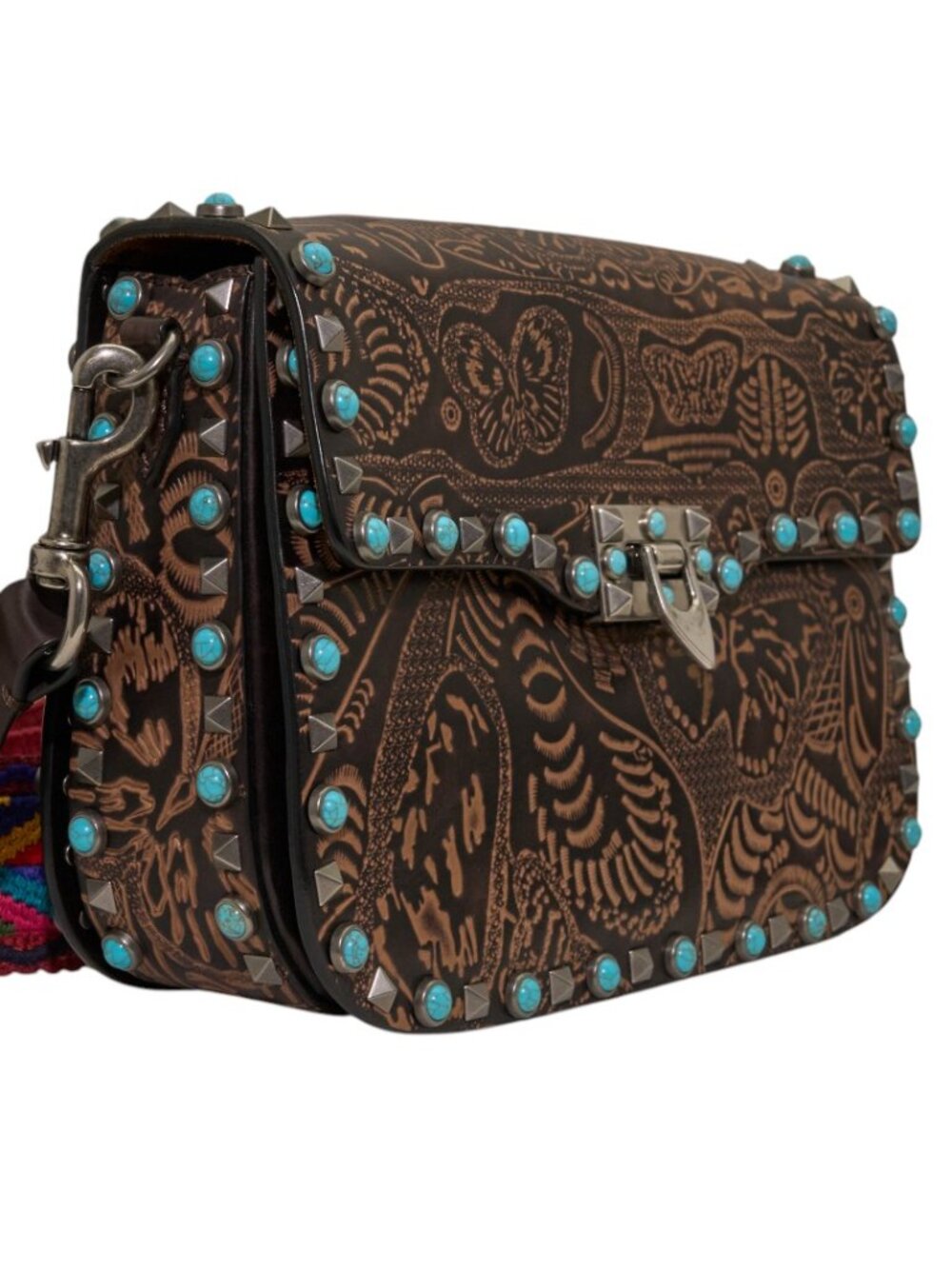 Valentino Guitar Rockstud Dark Brown - Picture 2 of 11